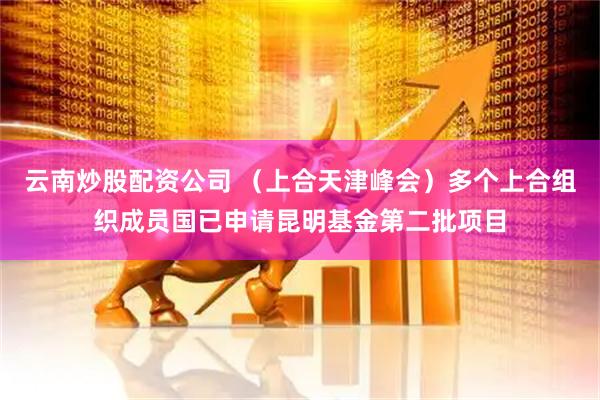 云南炒股配资公司 （上合天津峰会）多个上合组织成员国已申请昆明基金第二批项目