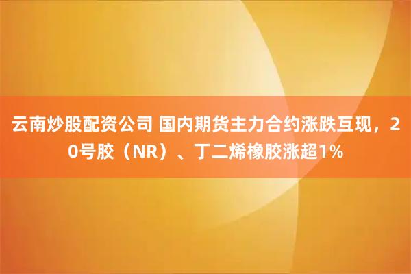 云南炒股配资公司 国内期货主力合约涨跌互现，20号胶（NR）、丁二烯橡胶涨超1%